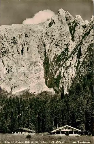 AK / Ansichtskarte Berchtesgaden Schoritzkehl Alm mit Hohem Goell Berchtesgadener Alpen Kat. Berchtesgaden