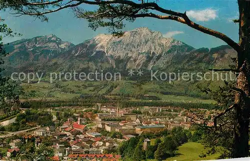 AK / Ansichtskarte Bad Reichenhall Panorama mit Zwiesel und Hochstaufen Chiemgauer Alpen Kat. Bad Reichenhall