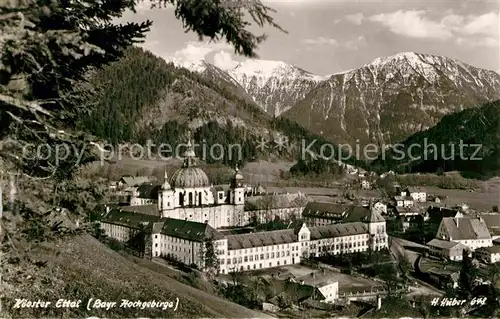 AK / Ansichtskarte Ettal Kloster Bayerisches Hochgebirge Huber Karte Nr 648 Kat. Ettal