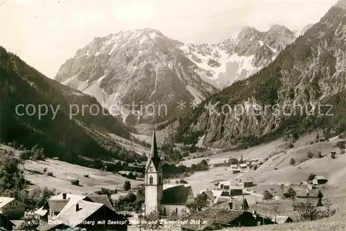 AK / Ansichtskarte Brand Vorarlberg Ortsansicht mit Kirche Seekopf Zirmenkopf Alpen Kat. Brand