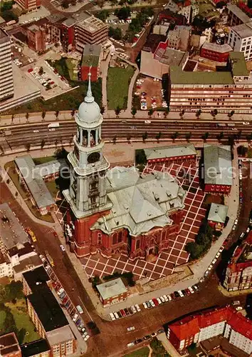 AK / Ansichtskarte Hamburg Hauptkirche St Michaelis Fliegeraufnahme  Kat. Hamburg