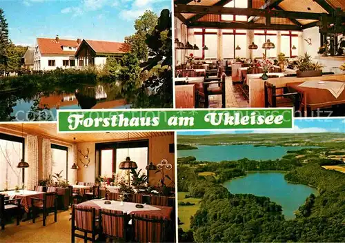 AK / Ansichtskarte Sielbeck Holsteinische Schweiz Forsthaus am Ukleisee Gastraeume Kat. Eutin