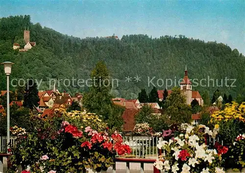AK / Ansichtskarte Bad Liebenzell Ortsansicht mit Kirche Kurort Schwarzwald Kat. Bad Liebenzell