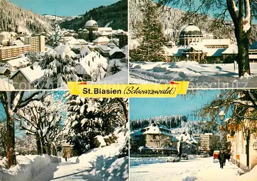 AK / Ansichtskarte St Blasien Winterimpressionen Kneippkurort im Schwarzwald Kat. St. Blasien