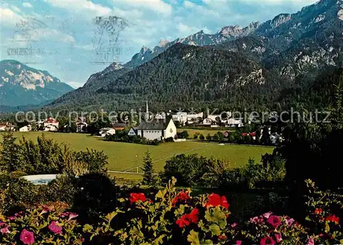 AK / Ansichtskarte Bayerisch Gmain Gesamtansicht mit Blick auf Lattengebirge Kat. Bayerisch Gmain