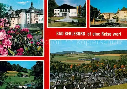 AK / Ansichtskarte Bad Berleburg Schloss Kurhaus Panorama Kurort Kat. Bad Berleburg