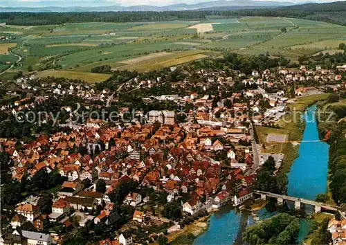 AK / Ansichtskarte Melsungen Fulda Fliegeraufnahme Kat. Melsungen