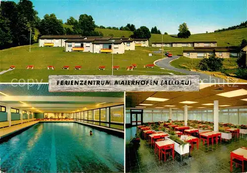 AK / Ansichtskarte Maierhoefen Allgaeu Ferienzentrum Hallenbad Restaurant Kat. Maierhoefen
