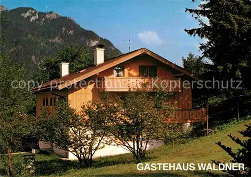 AK / Ansichtskarte Oberammergau Gaestehaus Waldner Passionsspielort Kurort Kat. Oberammergau