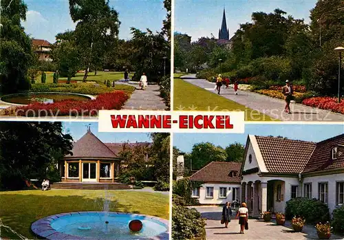 AK / Ansichtskarte Wanne Eickel Kurpark Promenade Pavillon Kat. Herne