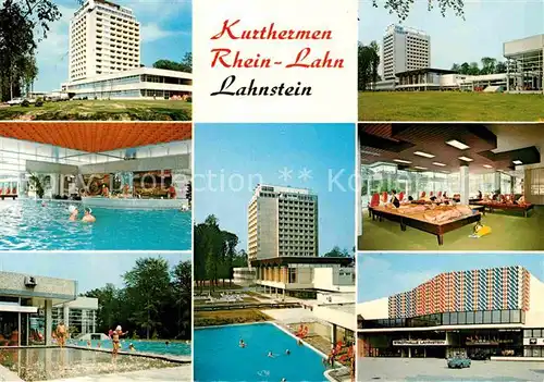 AK / Ansichtskarte Lahnstein Kurthermen Rhein Lahn Thermalbad Hotel Kat. Lahnstein