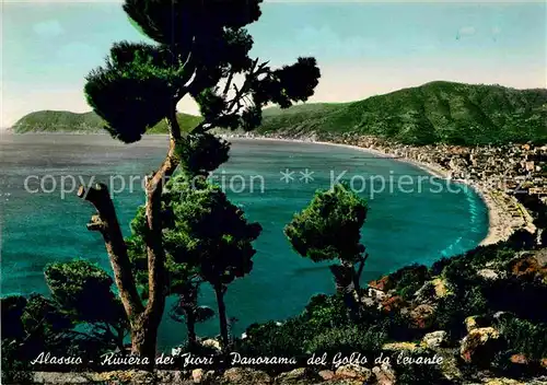 AK / Ansichtskarte Alassio Panorama del Golfo da levante Riviera dei Fiori Kat. 