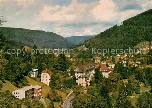 AK / Ansichtskarte Bad Wildbad Panorama mit Versorgungskuranstalt Kurort im Schwarzwald Kat. Bad Wildbad