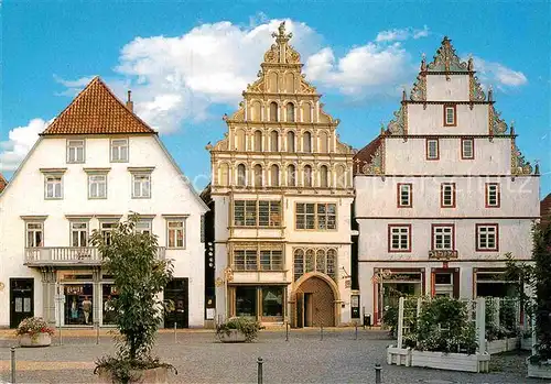 AK / Ansichtskarte Bad Salzuflen Am alten Buergermeisterhaus Giebelhaeuser Kat. Bad Salzuflen