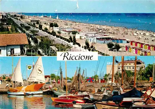 AK / Ansichtskarte Riccione Strand Hafen