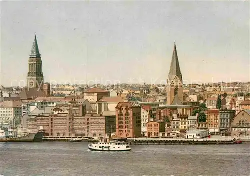 AK / Ansichtskarte Kiel Stadtpanorama Kirchen Kat. Kiel