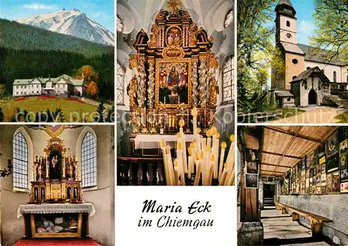 AK / Ansichtskarte Maria Eck Kloster Wallfahrtskirche Innenansichten Gnadenaltar Kat. Siegsdorf