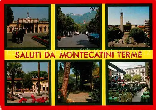 AK / Ansichtskarte Montecatini Terme Teilansichten Strassencafe Allee Kat. Italien