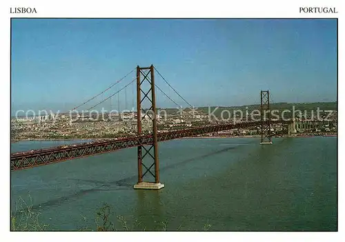 AK / Ansichtskarte Lisboa Ponte sobre o Tejo Kat. Portugal