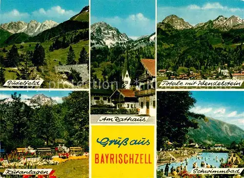 AK / Ansichtskarte Bayrischzell Sudelfeld Wendelstein Alpen Kuranlagen Rathaus Schwimmbad Kat. Bayrischzell