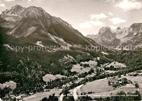AK / Ansichtskarte Ramsau Berchtesgaden Blick vom Soleleitungsweg mit Hochkalter und Reiteralpe Alpen Kat. Ramsau b.Berchtesgaden