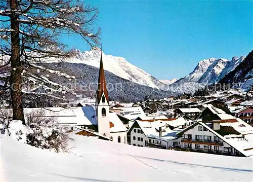 AK / Ansichtskarte Seefeld Tirol Winterpanorama Blick zum Karwendel Kat. Seefeld in Tirol