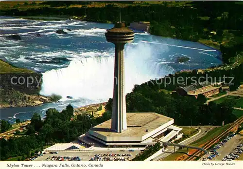 AK / Ansichtskarte Niagara Falls Ontario Skylon Tower aerial view Kat. Niagara Falls Canada