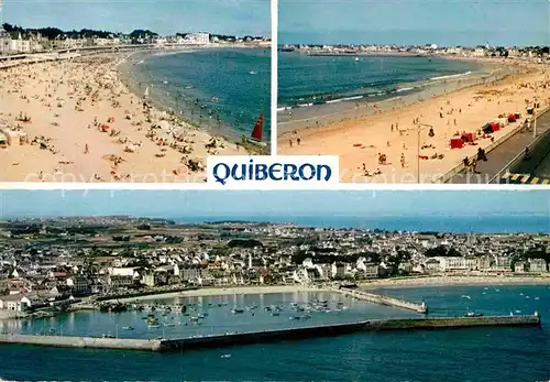 AK / Ansichtskarte Quiberon Morbihan Fliegeraufnahme Strand Kat. Quiberon