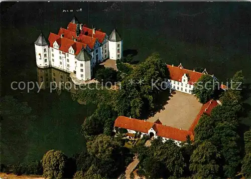 AK / Ansichtskarte Gluecksburg Ostseebad Fliegeraufnahme Schloss an Flensburger Foerde Kat. Gluecksburg (Ostsee)