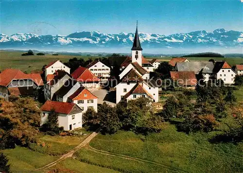 AK / Ansichtskarte Birkendorf mit Alpenkette Kat. uehlingen Birkendorf