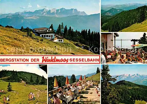 AK / Ansichtskarte Reit Winkl Bergstation der Winkelmoos Sesselbahn Kat. Reit im Winkl