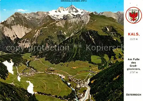 AK / Ansichtskarte Kals Grossglockner Fliegeraufnahme  Kat. Kals am Grossglockner