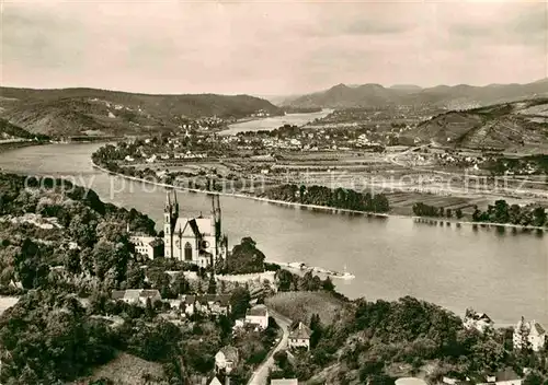 AK / Ansichtskarte Remagen Panorama Blick ueber den Rhein Siebengebirge Apollinariskirche Kat. Remagen