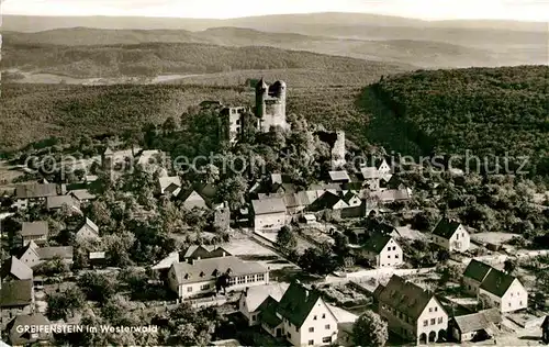 AK / Ansichtskarte Greifenstein Hessen mit Burg Fliegeraufnahme Kat. Greifenstein