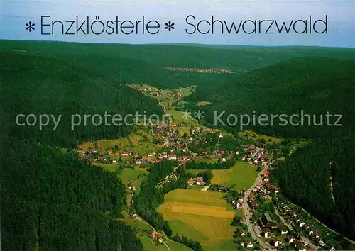 AK / Ansichtskarte Enzkloesterle Schwarzwald Fliegeraufnahme Kat. Enzkloesterle