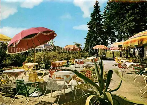 AK / Ansichtskarte Bad Salzhausen Kurhotel Tannenhof Terrasse Kat. Nidda