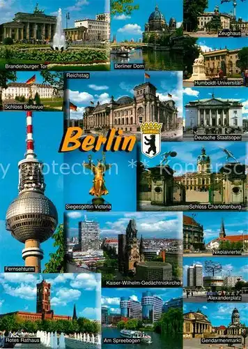 AK / Ansichtskarte Berlin Sehenswuerdigkeiten der Stadt Kat. Berlin