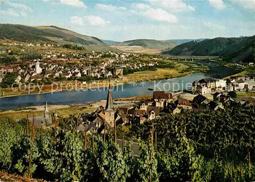 AK / Ansichtskarte Alf Bullay Mosel Panorama Moseltal mit Marienburg