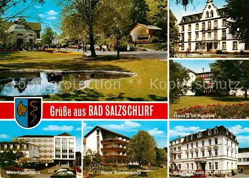 AK / Ansichtskarte Bad Salzschlirf Kurpark Hotel Kurhaus Moorbadehaus Kat. Bad Salzschlirf