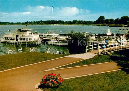 AK / Ansichtskarte Bad Zwischenahn Bootsanleger am Kurpark Kat. Bad Zwischenahn