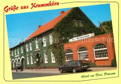 AK / Ansichtskarte Krummhoern Hotel zur Post Kat. Krummhoern