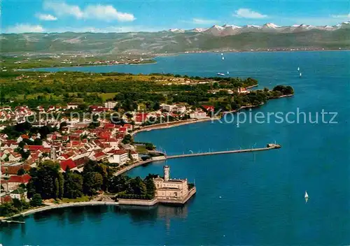 AK / Ansichtskarte Langenargen Bodensee Fliegeraufnahme Kat. Langenargen