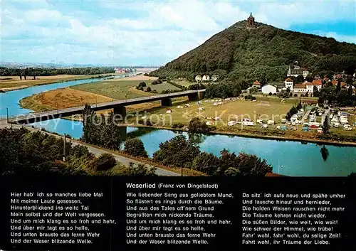 AK / Ansichtskarte Porta Westfalica mit Kaiser Wilhelm Denkmal Wittekindsberg Kat. Porta Westfalica