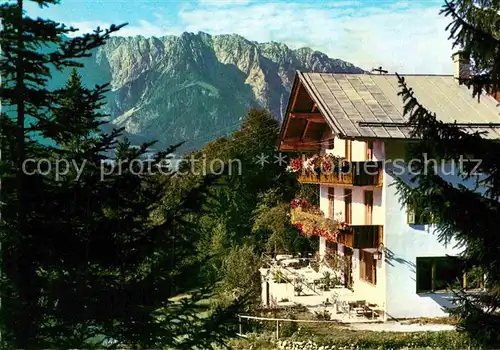 AK / Ansichtskarte Walchsee Tirol Gasthof Fuchsgrub mit Kaisergebirge Kat. Walchsee