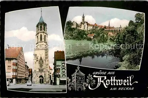 AK / Ansichtskarte Rottweil Neckar Kirche Schloss Kat. Rottweil