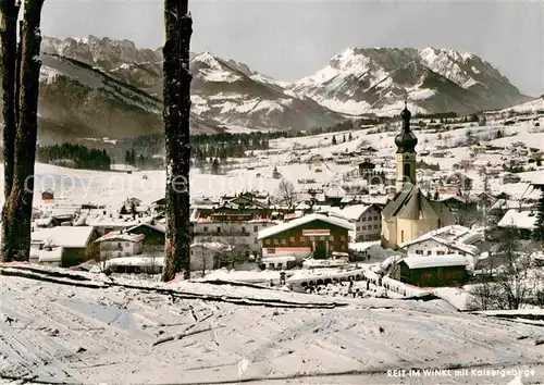 AK / Ansichtskarte Reit Winkl mit Kaisergebirge Kat. Reit im Winkl