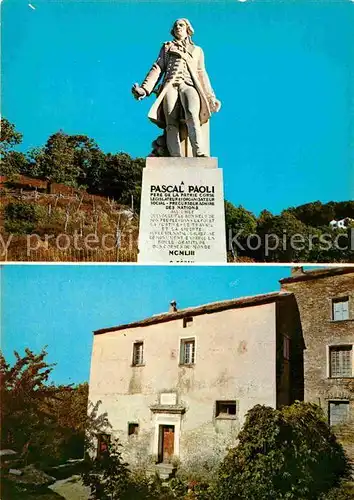 AK / Ansichtskarte Morosaglia Statue de Pascal Paoli Kat. Morosaglia