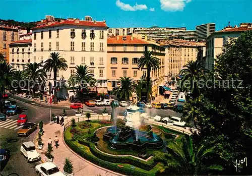 AK / Ansichtskarte Ajaccio Place Foch et la Fontaine des 4 Lions Kat. Ajaccio