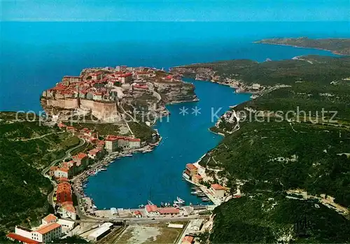 AK / Ansichtskarte Bonifacio Corse du Sud Fliegeraufnahme Hafenpartie Kat. Bonifacio