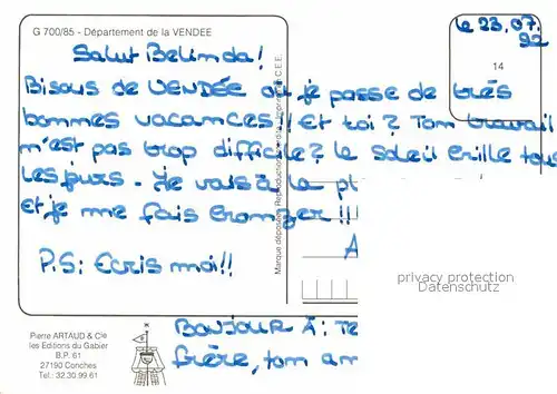 AK / Ansichtskarte Vendee Noirmoutier Ile de Yeu Sion St Hilaire Les Sables d Olonne La Faute sur Mer Lucon St Gilles Croix de Vie La Tranche sur Mer Kat. 